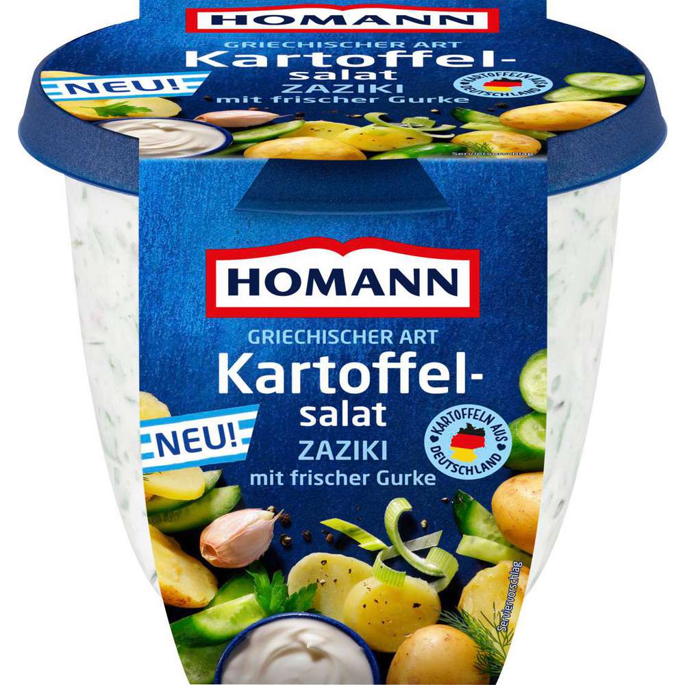 Produktabbildung Homann Kartoffelsalat, Zaziki