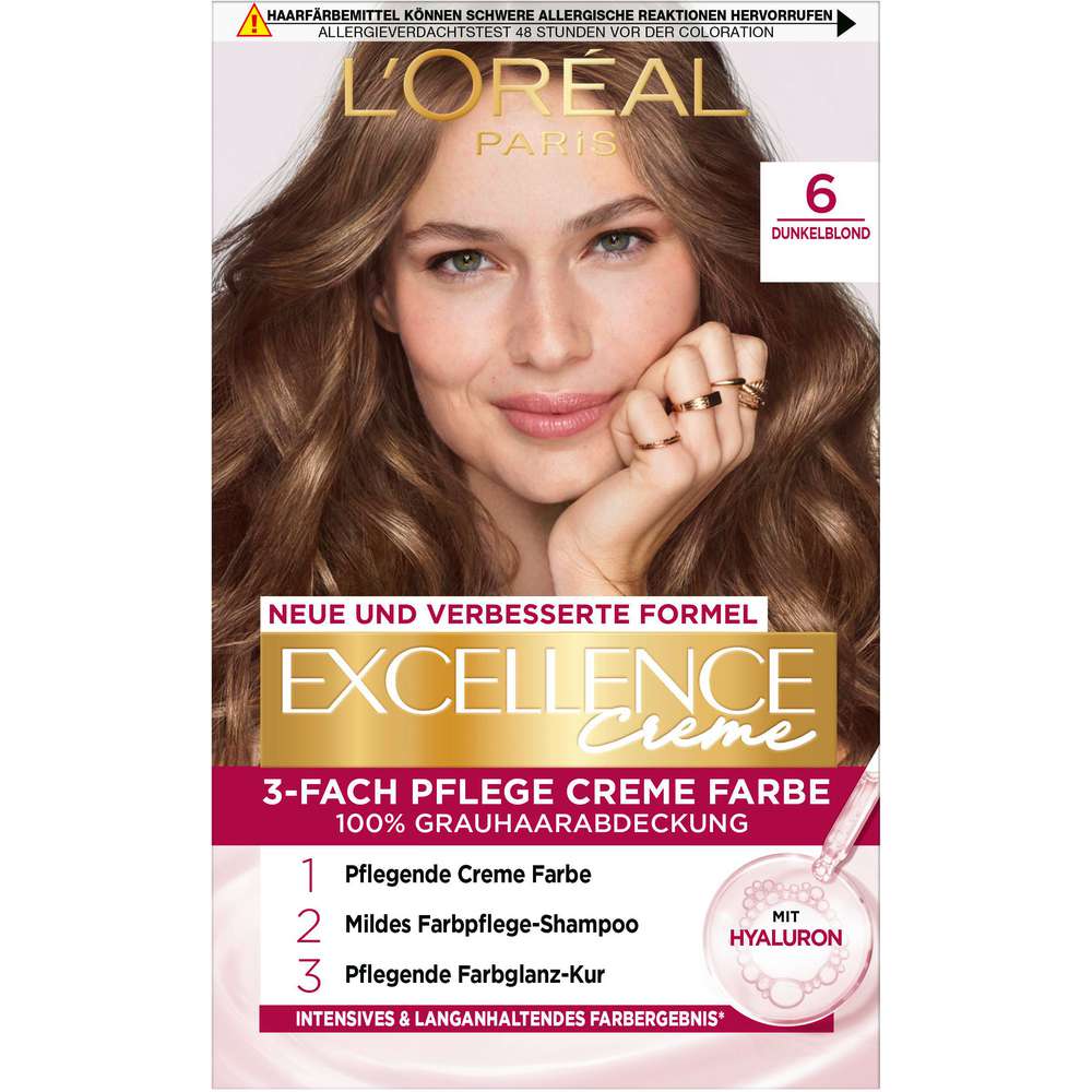 Produktabbildung L'Oreal Paris Haarfarbe Excellence, 6 Dunkelblond