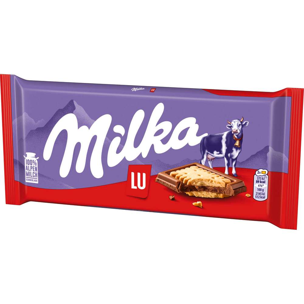 Produktabbildung Milka Tafelschokolade, mit Lu-Keks