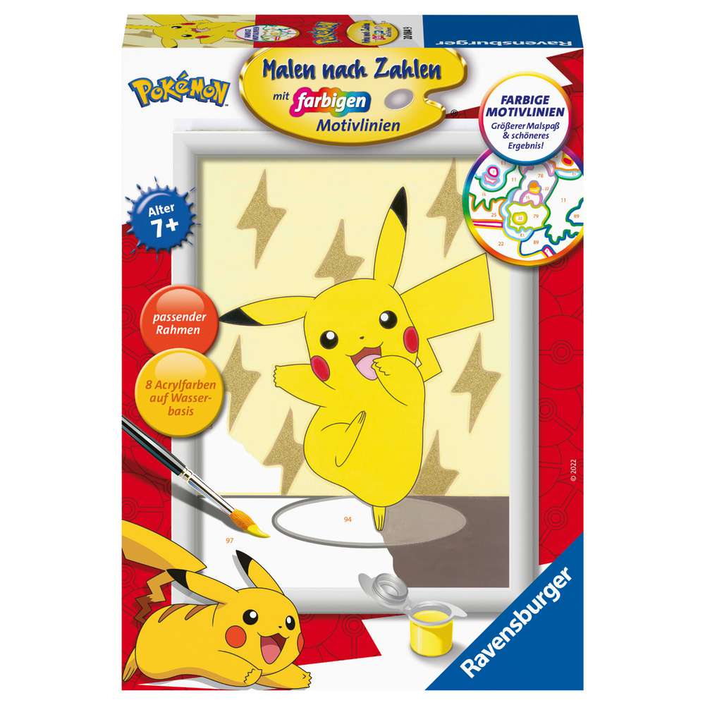 Produktabbildung Ravensburger Malen nach Zahlen Creart, Pikachu