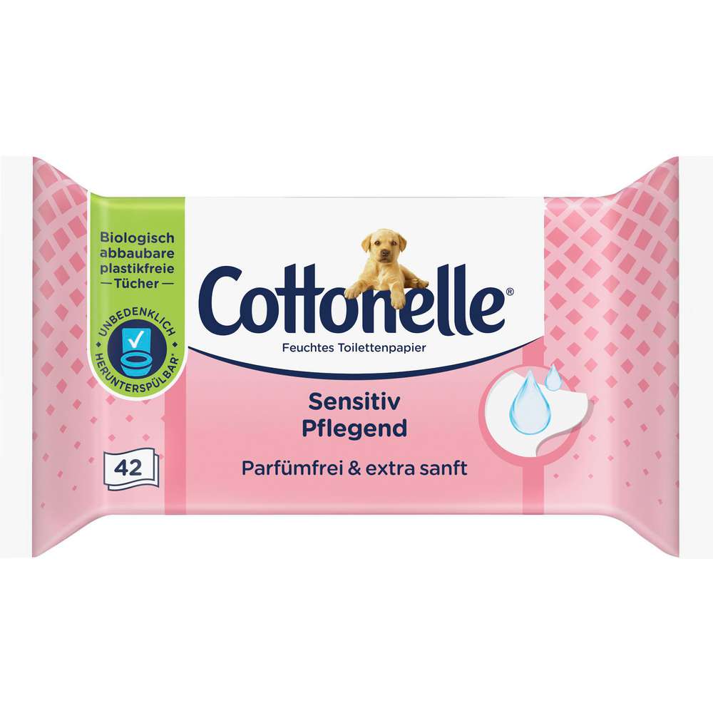 Produktabbildung Cottonelle Feuchtes Toilettenpapier, Sensitiv