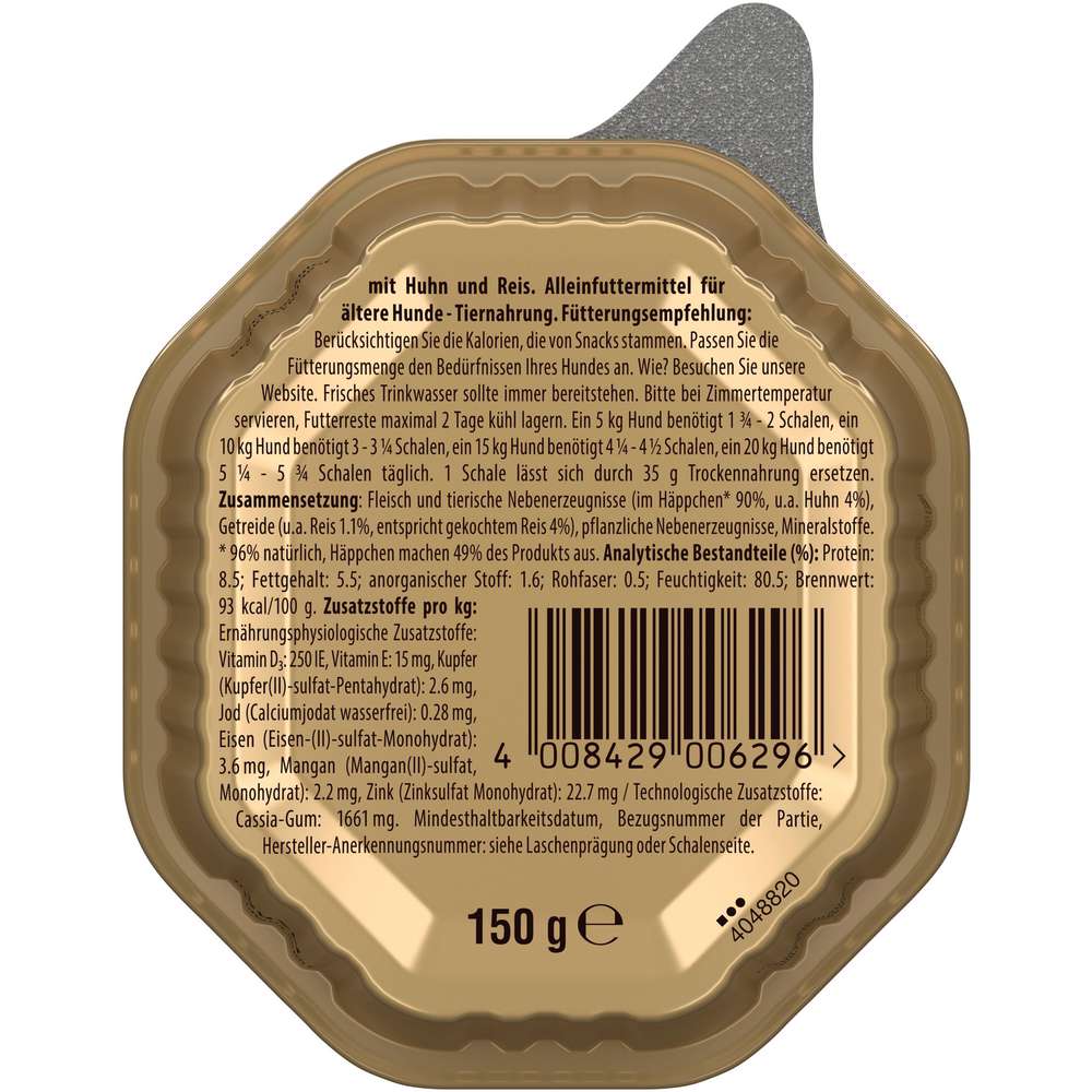 Produktabbildung Cesar Hunde-Nassfutter Senior, Huhn/Reis
