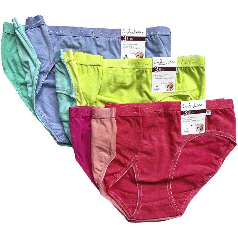 Produktabbildung keine Marke Damen-Slips, je 3er-Pack