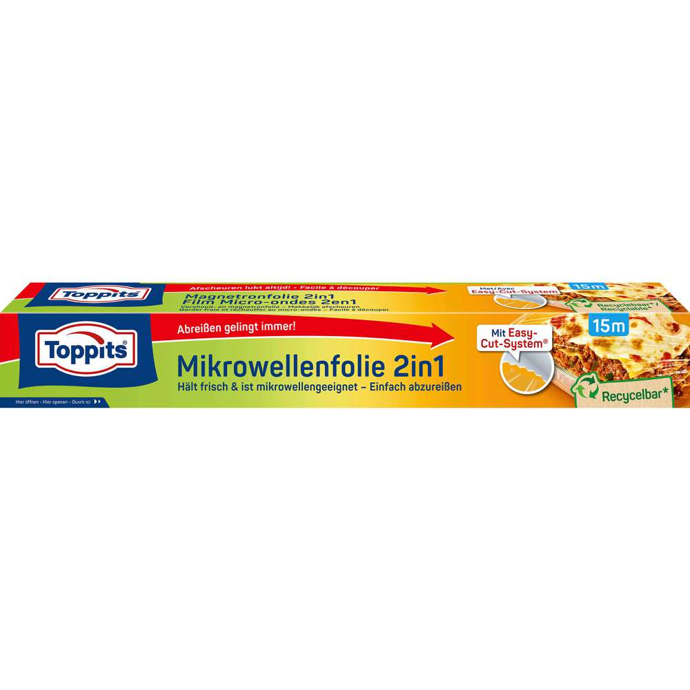 Produktabbildung Toppits Mikrowellen-Frischhalte-Folie, 15m x 32,5cm