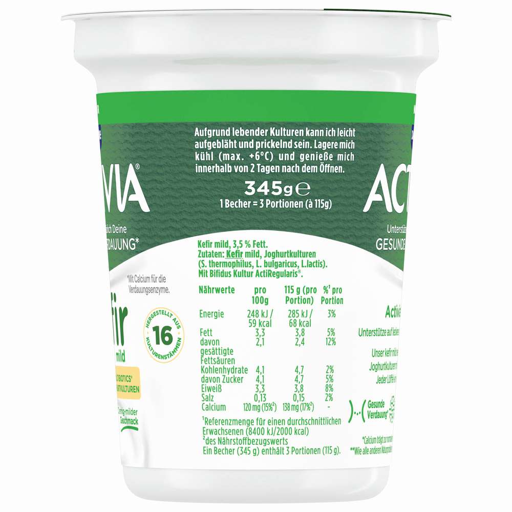 Produktabbildung Danone Activia Kefir zum Löffeln, Natur mild