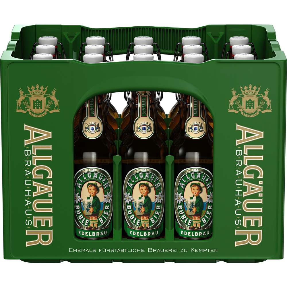 Produktabbildung Allgäuer Büble Edelbräu Bier Büble, 5,5 % (20x 0,500 Liter)