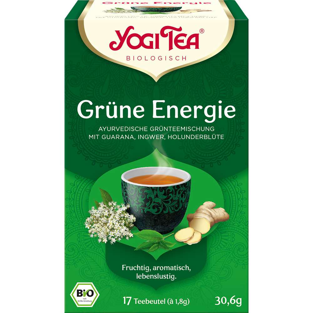 Produktabbildung Yogi Tea Bio Tee, Grüne Energie