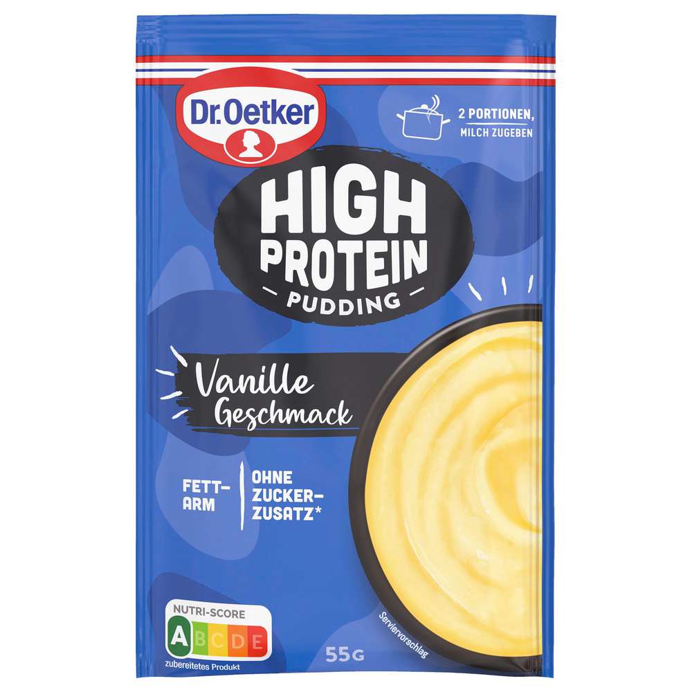 Produktabbildung Dr. Oetker Puddingpulver, High Protein, Vanille