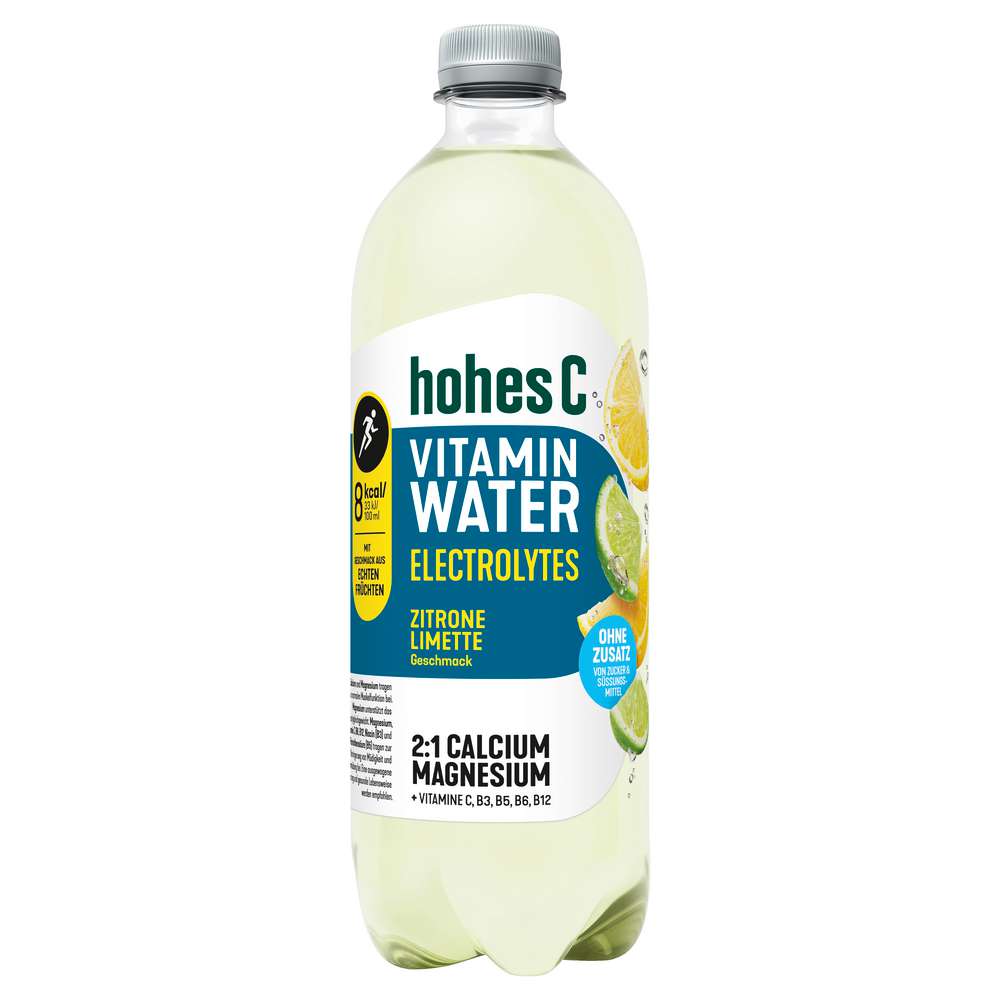 Produktabbildung hohes C Vitamin Water Elektrolyte Zitrone/Limette