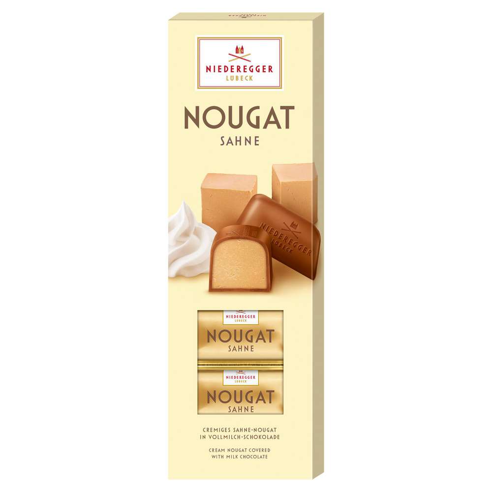 Produktabbildung Niederegger Sahne-Nougat in Vollmilchschokolade