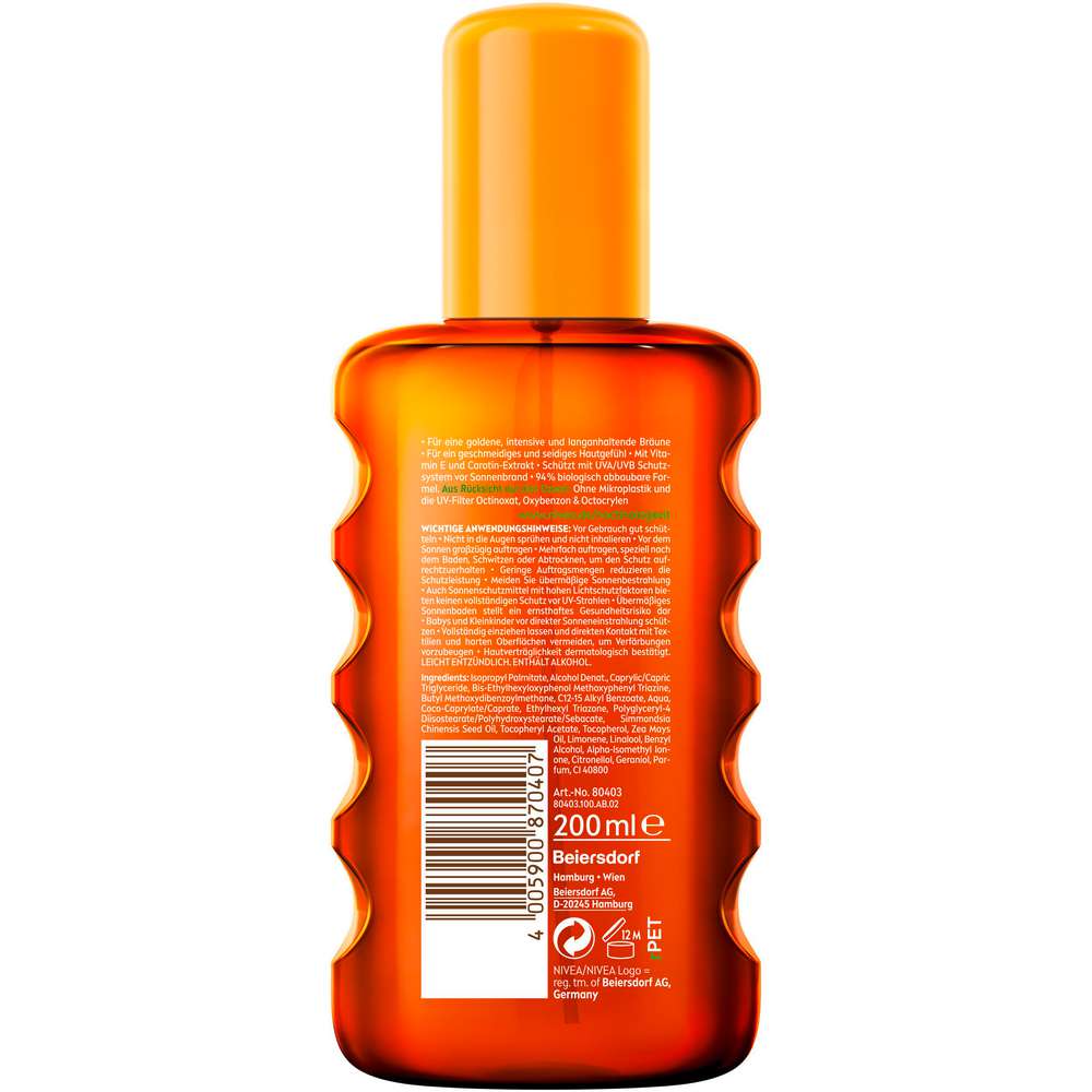 Produktabbildung Nivea Sun Oil Spray Tropical Bronze 6