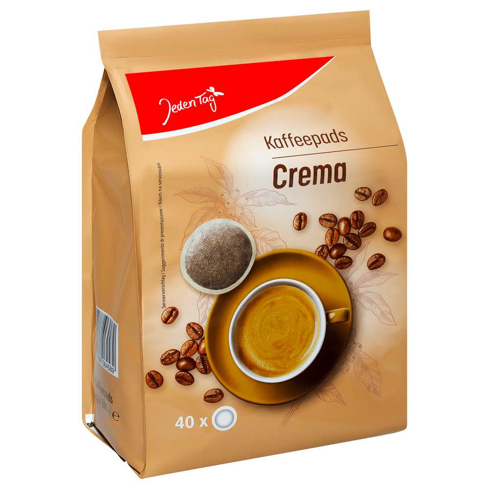 Produktabbildung Jeden Tag Kaffeepads Crema 