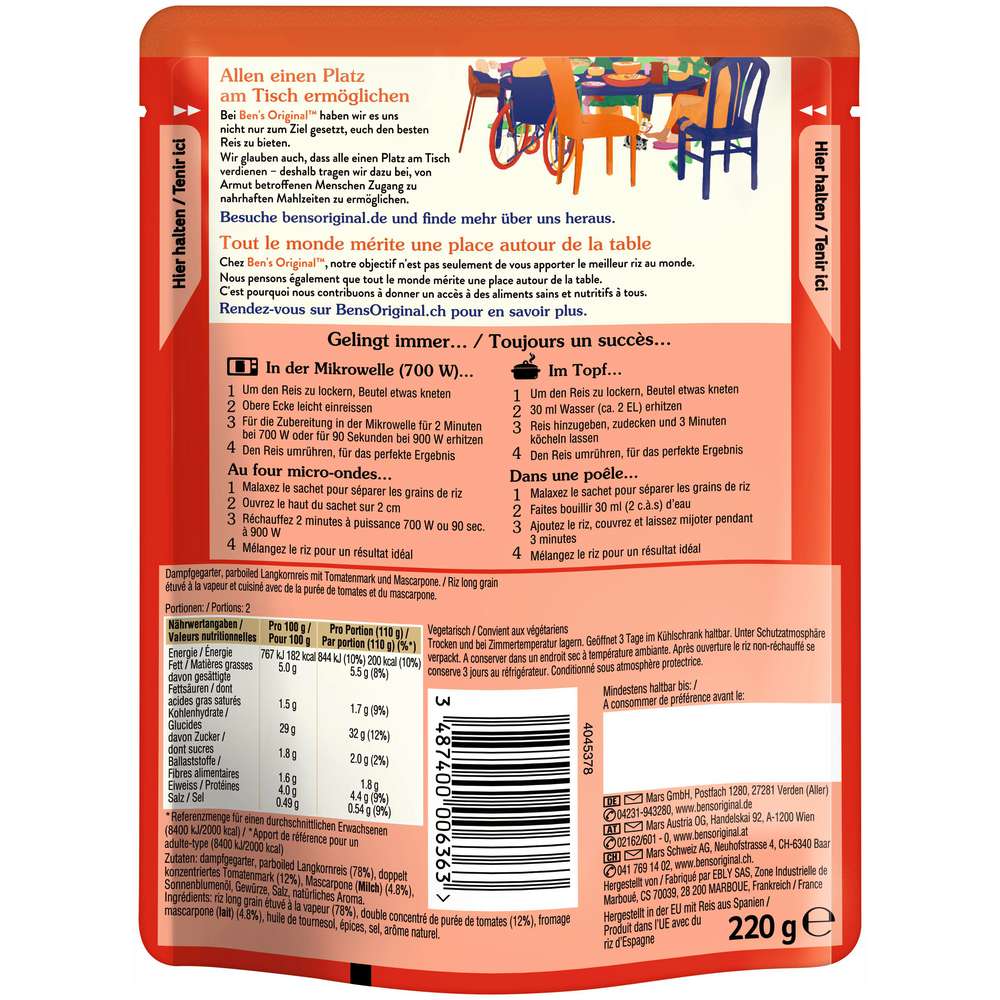 Produktabbildung BEN'S ORIGINAL Express Reis, Italienisch