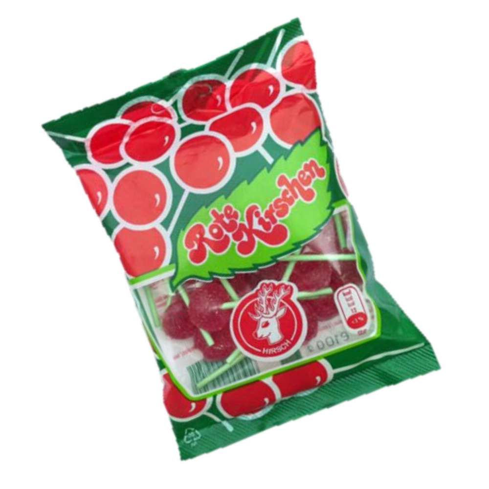 Produktabbildung Hirsch Lutscher Rote Kirschen