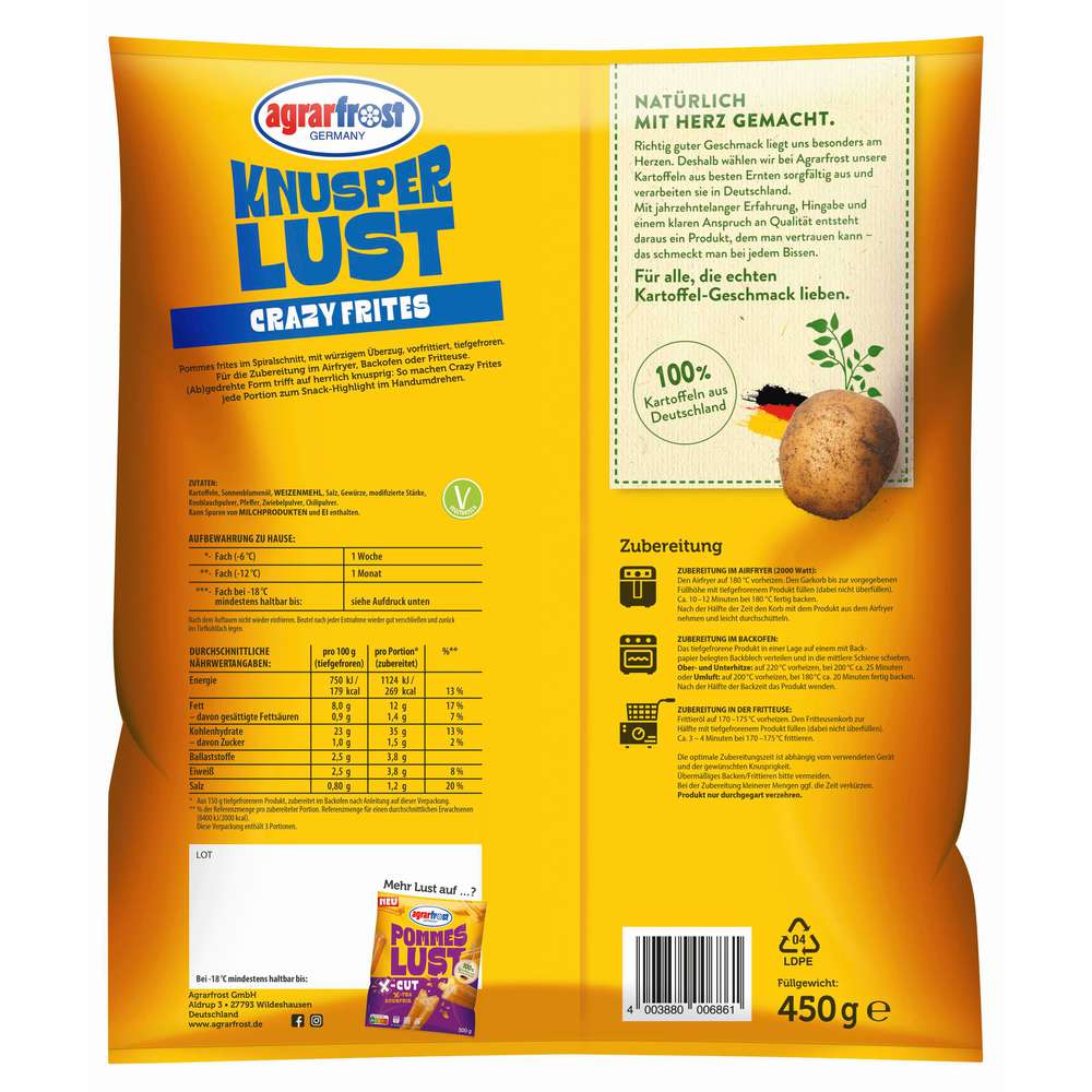 Produktabbildung Agrarfrost Crazy Frites