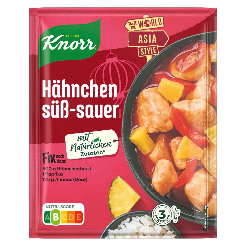 Produktabbildung Knorr Fix-Würzmischung, Hähnchen Süss-Sauer