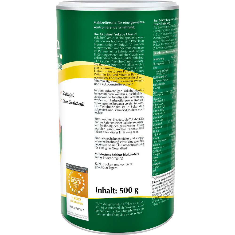 Produktabbildung Yokebe Mahlzeitenersatz, Classic