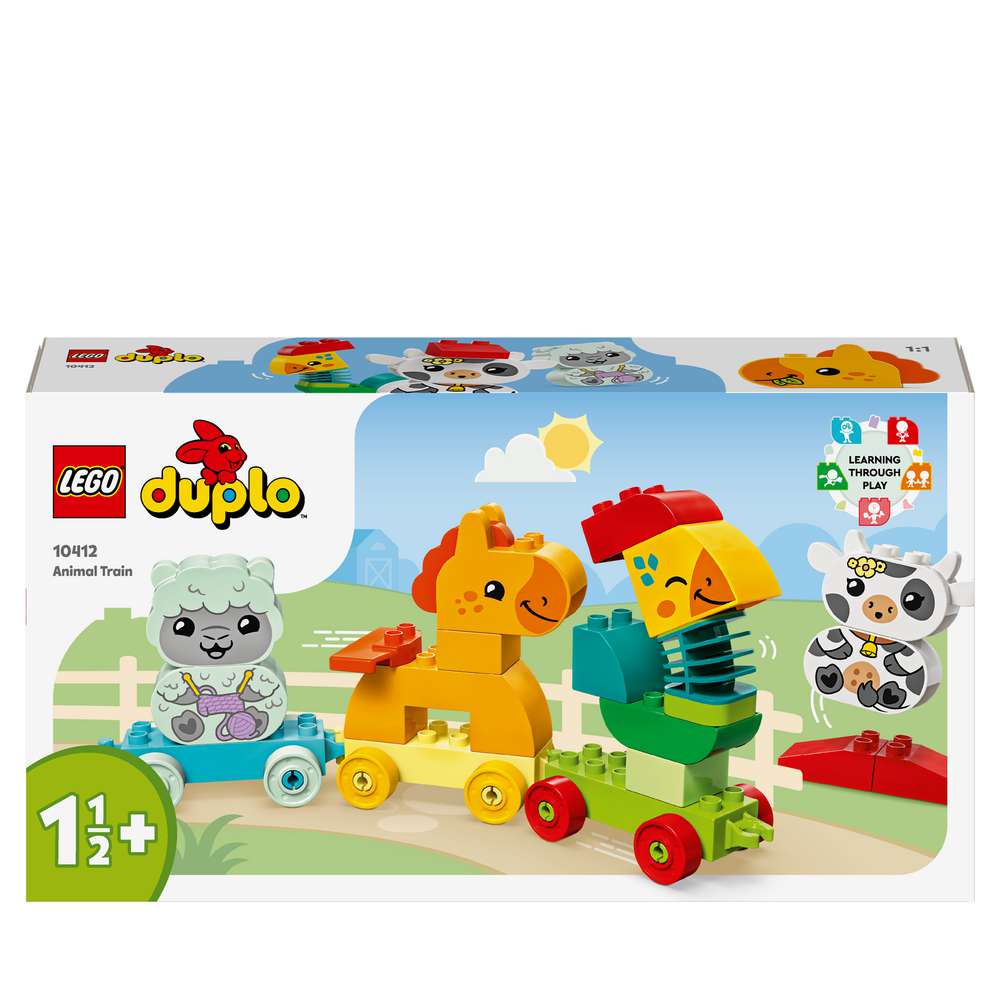 Produktabbildung Lego LEGO DUPLO 10412 Tierzug, Zug-Spielzeug mit Rädern für Kleinkinder