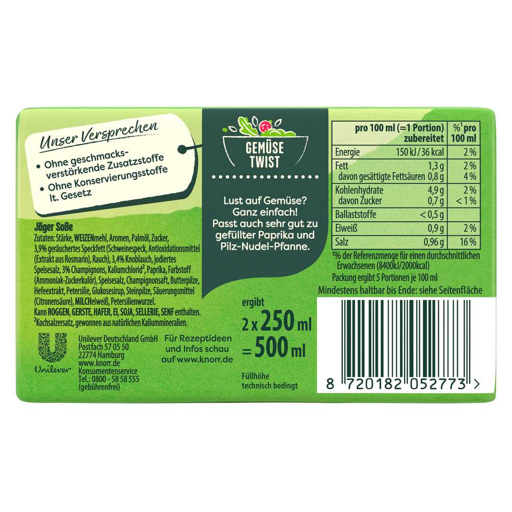 Produktabbildung Knorr Jäger Soße