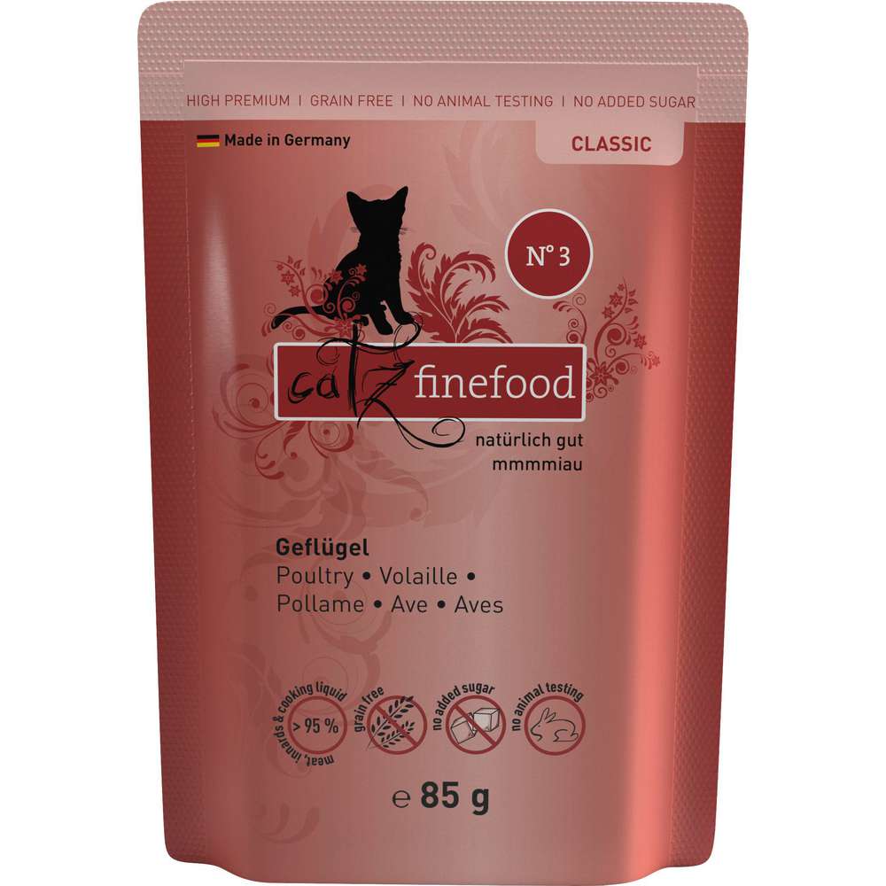 Produktabbildung catz finefood Katzen-Nassfutter N° 3, Geflügel