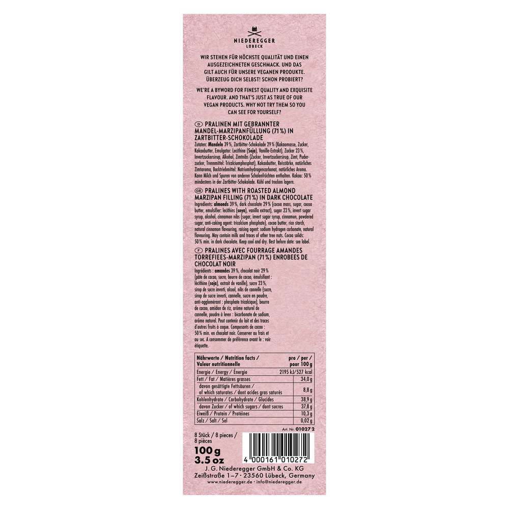 Produktabbildung Niederegger Gebrannte Mandeln, Vegan