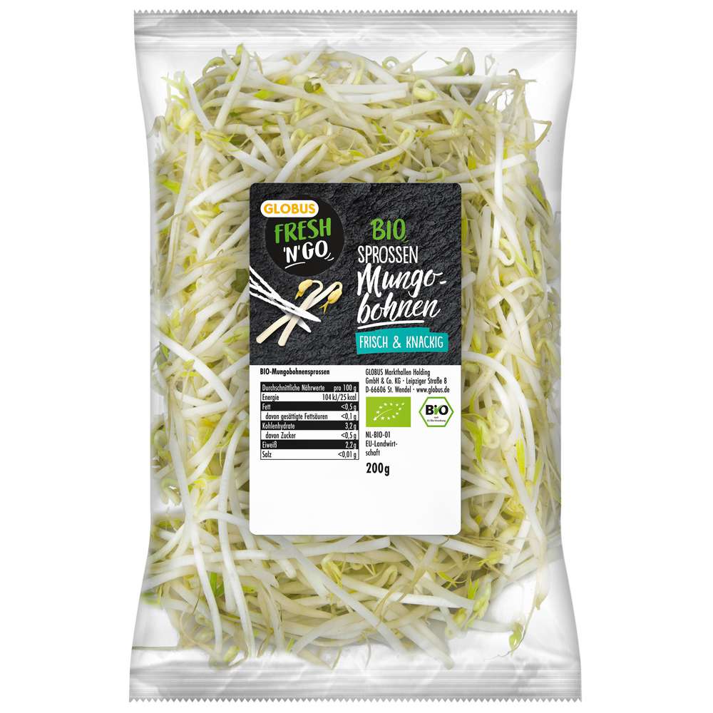 Produktabbildung GLOBUS FRESH 'N' GO Bio Mungobohnensprossen