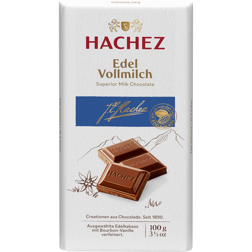 Produktabbildung Hachez Tafelschokolade, Edel Vollmilch