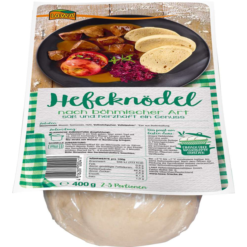 Produktabbildung Lawa Hefeknödel nach böhmischer Art
