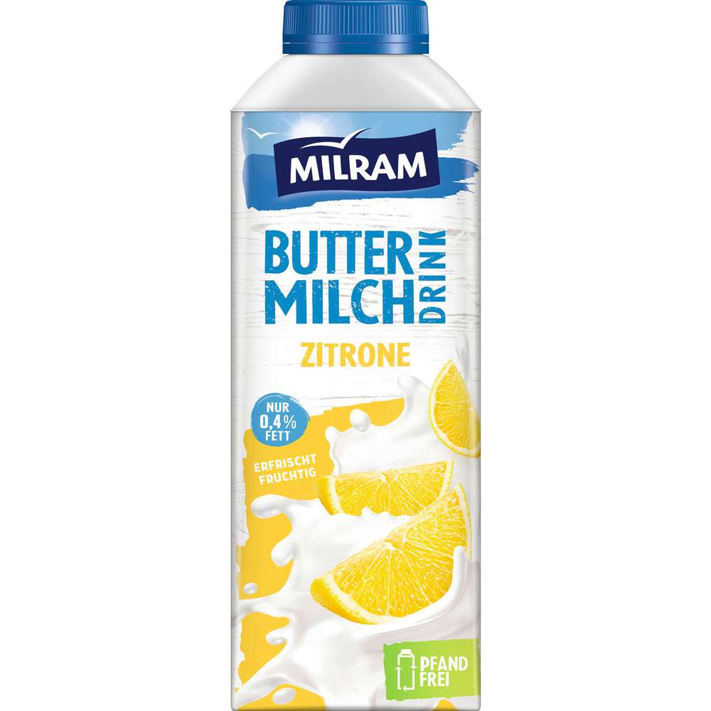 Produktabbildung Milram Fruchtbuttermilch, Zitrone