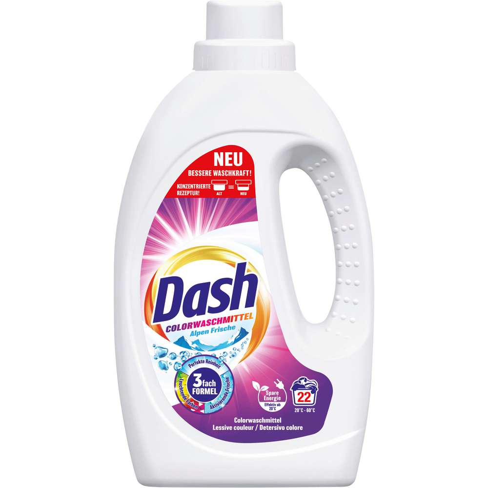 Produktabbildung Dash Color-Waschmittel flüssig, Alpen Frische