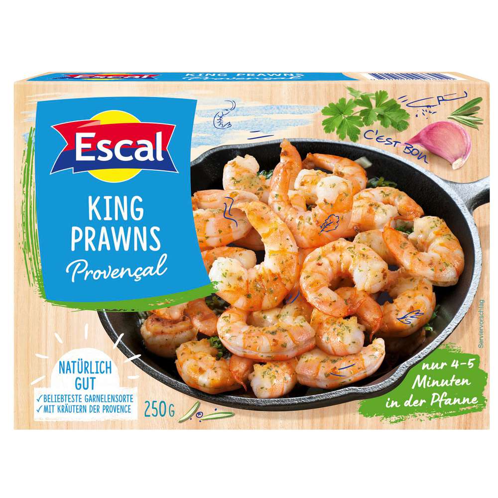 Produktabbildung Escal King Prawns Provencal, tiefgekühlt