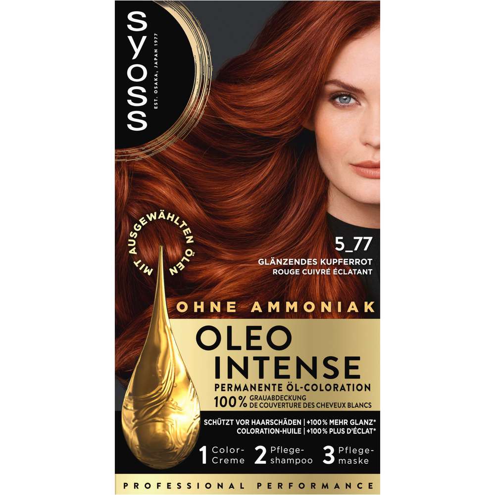 Produktabbildung Syoss Haarfarbe Oleo, 5-77 Glänzendes Kupferrot