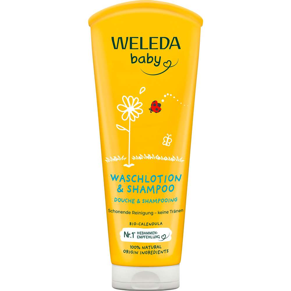 Produktabbildung Weleda Waschlotion & Shampoo Baby, Calendula