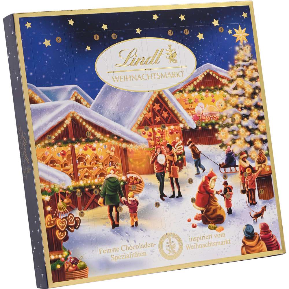 Produktabbildung Lindt Tisch-Adventskalender Weihnachtsmarkt, Mini