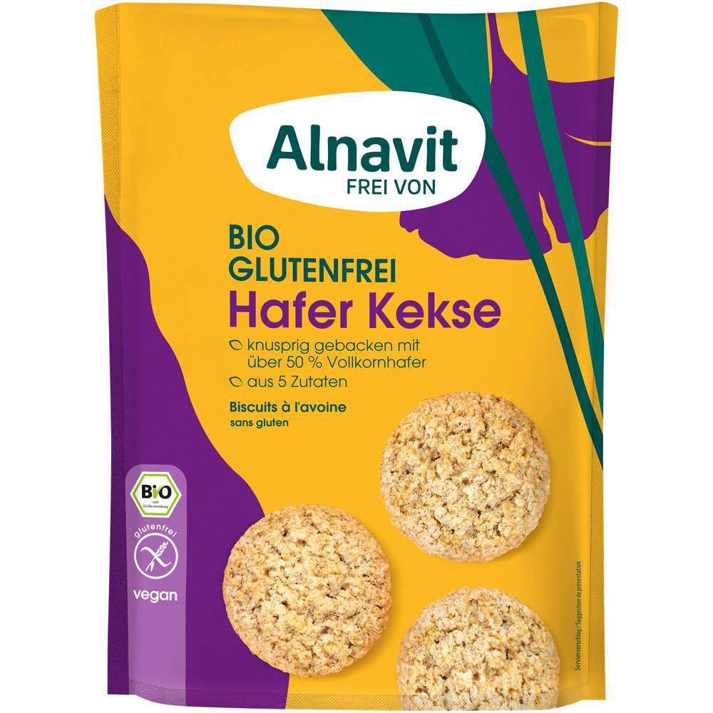 Produktabbildung Alnavit Bio Glutenfreie Haferkekse