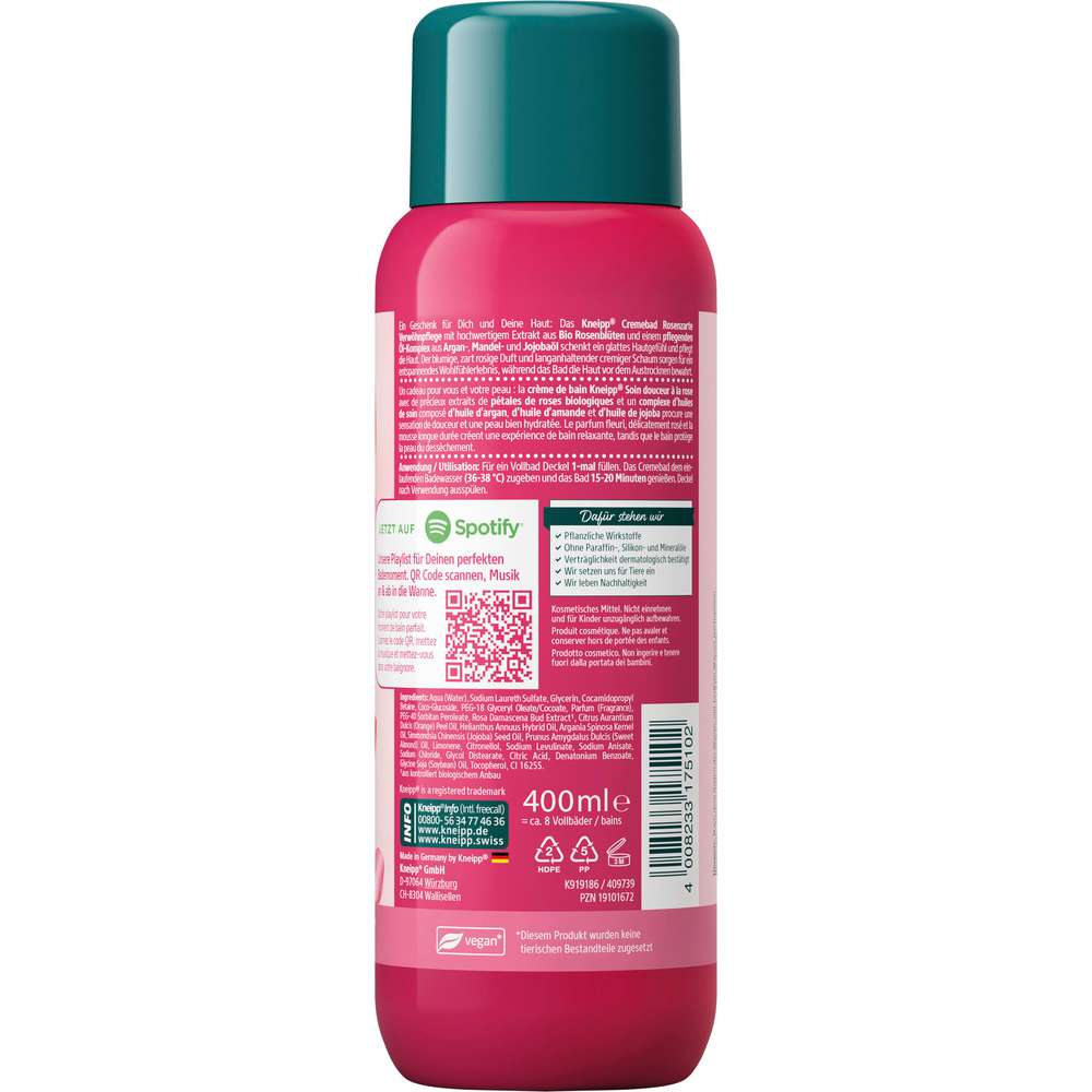 Produktabbildung Kneipp Cremebad Rosenzarte Verwöhnpflege
