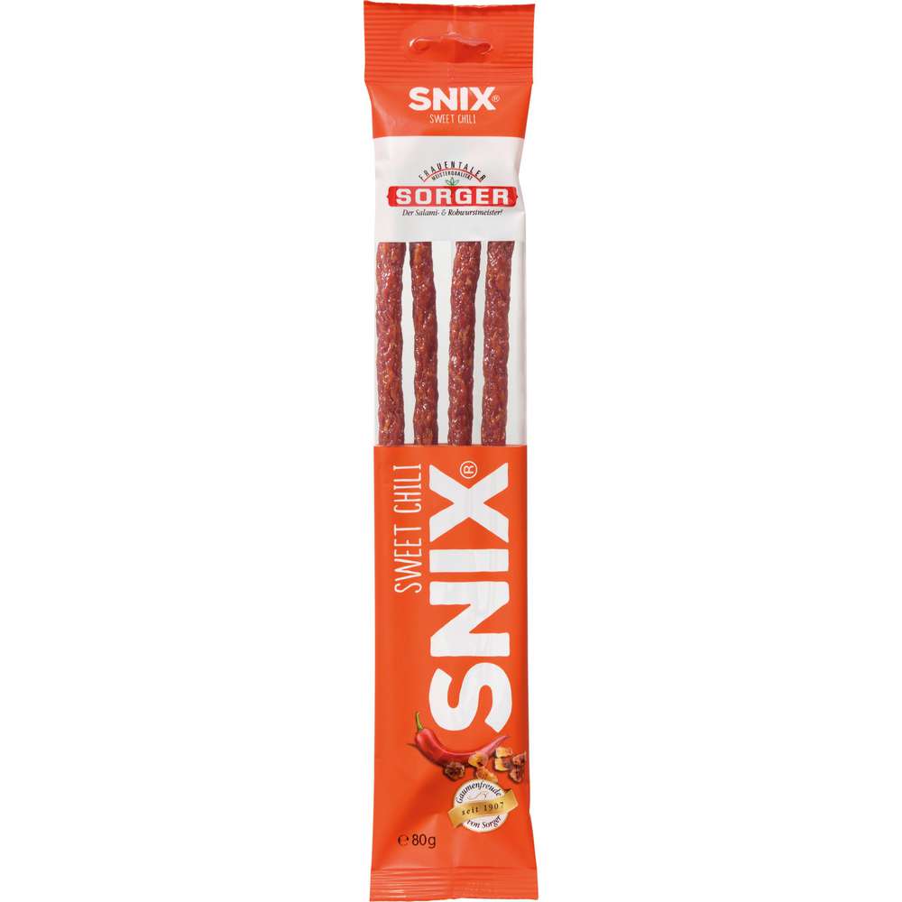 Produktabbildung Sorger Snix Snackwürstchen, Sweet Chili