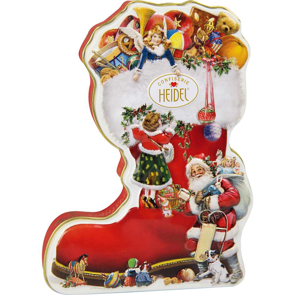 Produktabbildung Confiserie Heidel Geschenkdose Weihnachtsstiefel 