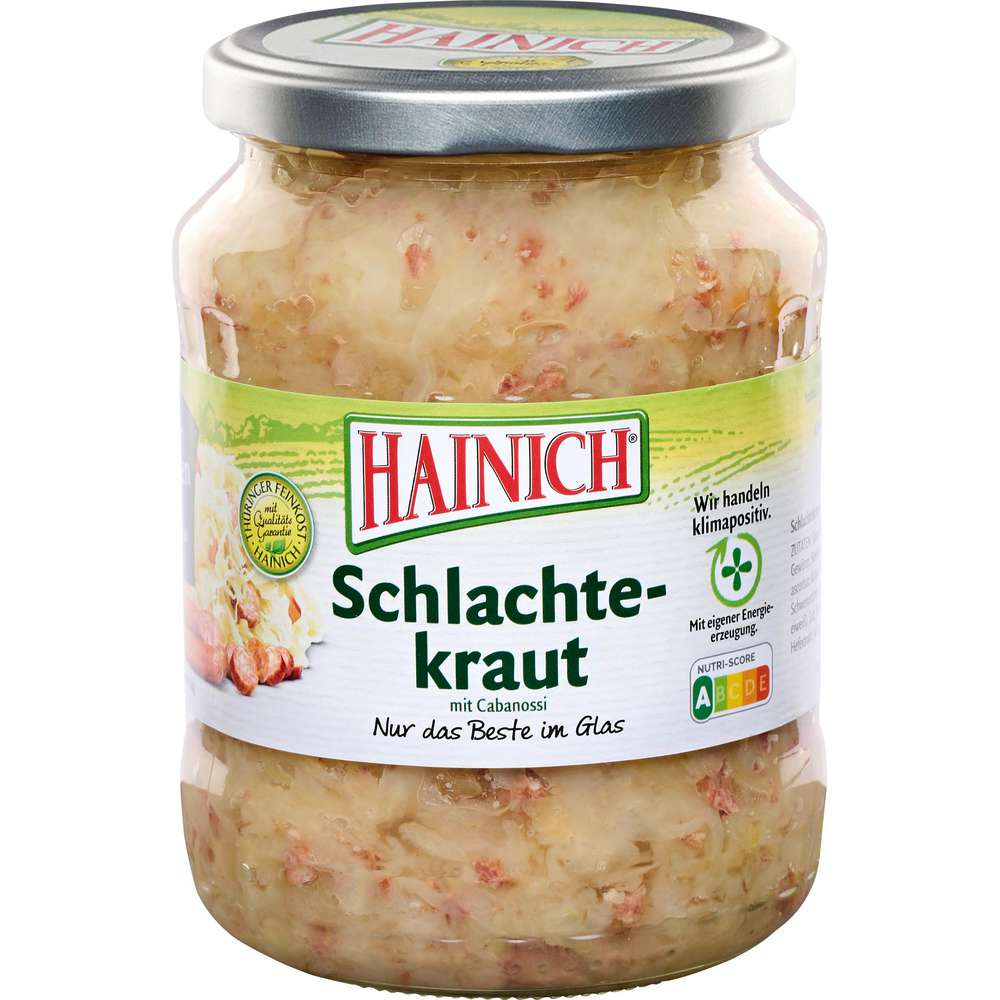 Produktabbildung Hainich Schlachtekraut mit Cabanossi