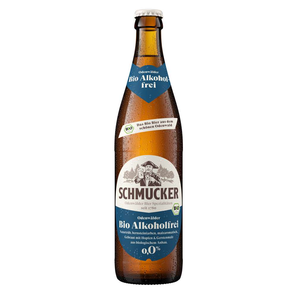 Produktabbildung Schmucker Odenwälder Bio Bier, alkoholfrei