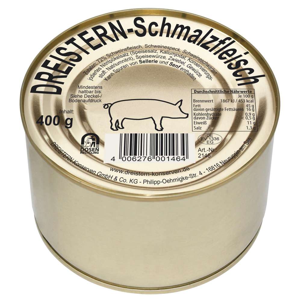 Produktabbildung Dreistern Schmalzfleisch