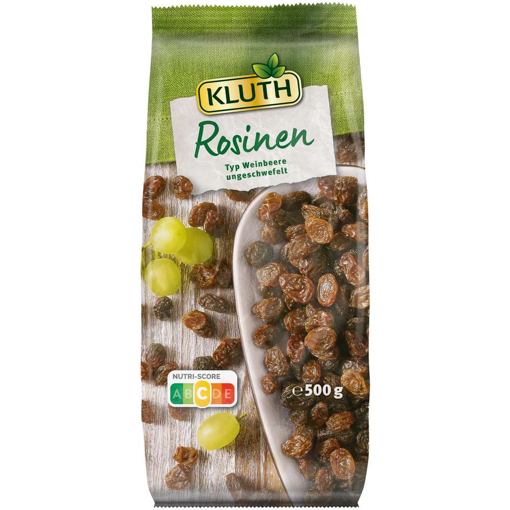 Produktabbildung Kluth Rosinen Typ Weinbeere, ungeschwefelt