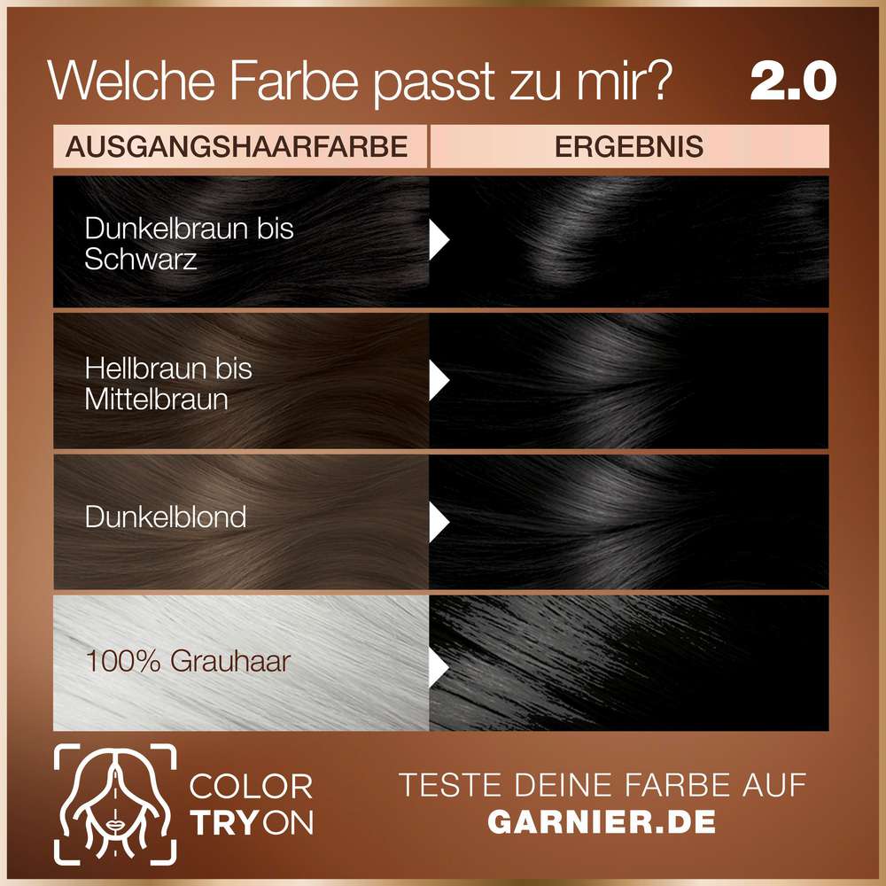 Produktabbildung Garnier Good Haarfarbe, 2.0 Trüffel Schwarz