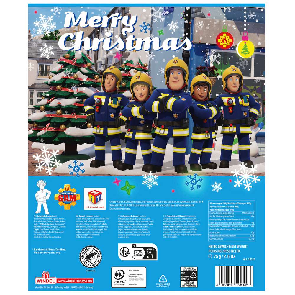 Produktabbildung Windel Adventskalender Feuerwehrmann Sam