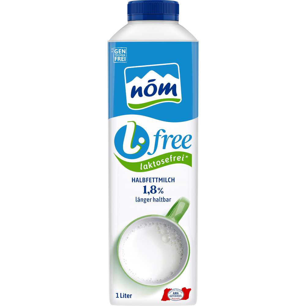 Produktabbildung Nöm Halbfettmilch 1,8%, Laktosefrei