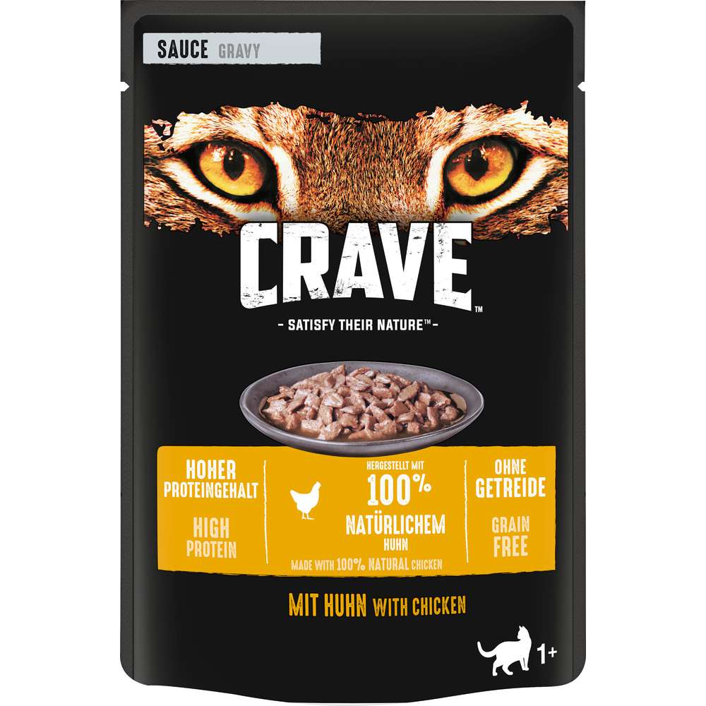 Produktabbildung Crave Katzen-Nassfutter, Huhn Sauce