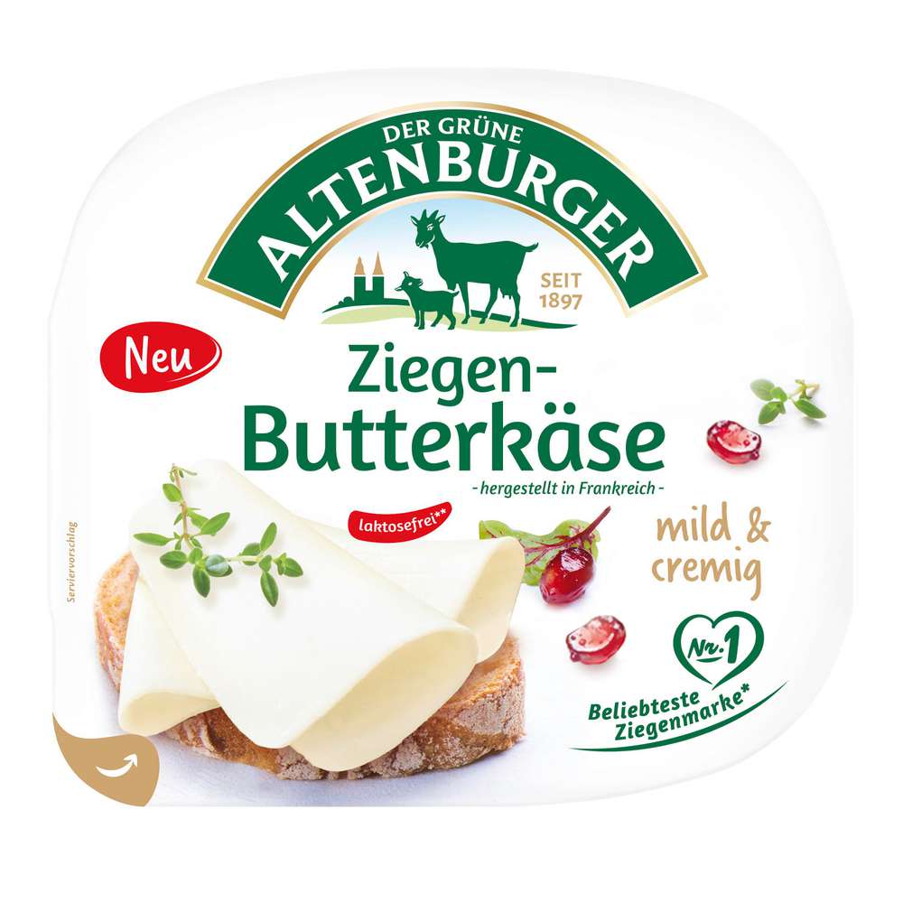 Produktabbildung Der Grüne Altenburger Ziegen-Butterkäse, mild & cremig