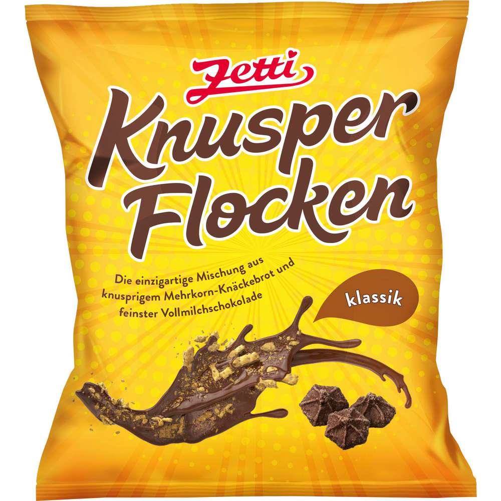 Produktabbildung Zetti Knusper Flocken mit Vollmilchschokolade