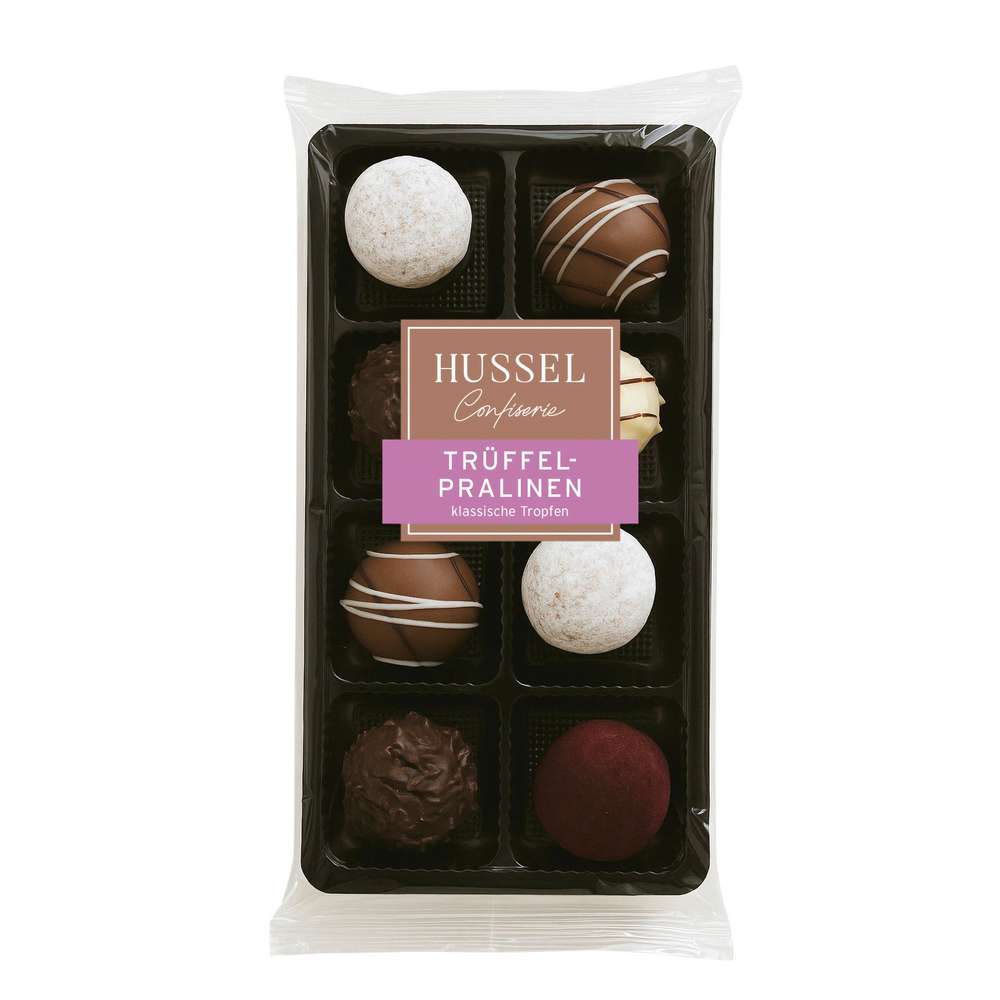 Produktabbildung Hussel Trüffelpralinen klassische Tropfen