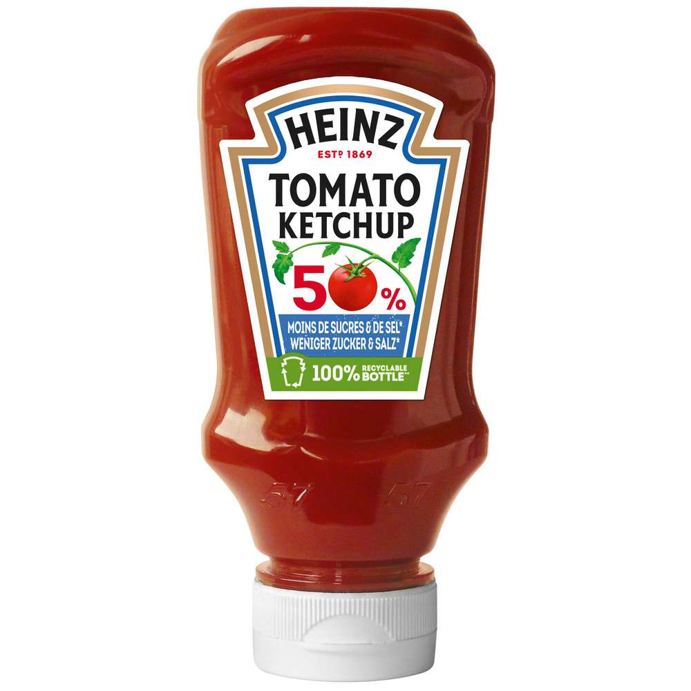 Produktabbildung Heinz Tomatenketchup, 50% weniger Zucker & Salz